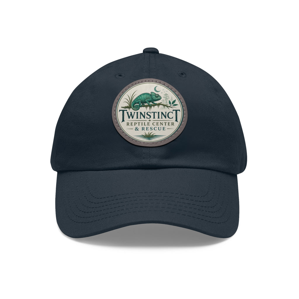 Reptile Center Dad Hat — TwinStinct Leather Patch Cap