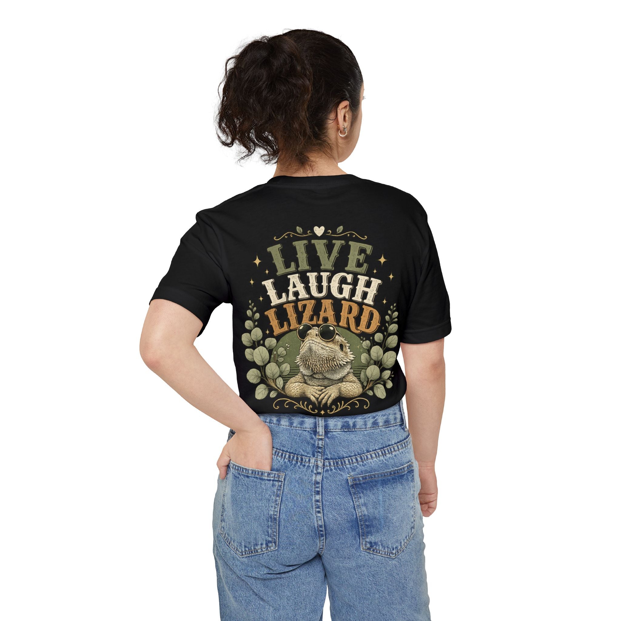 Pocket T-Shirt — Live Laugh Lizard