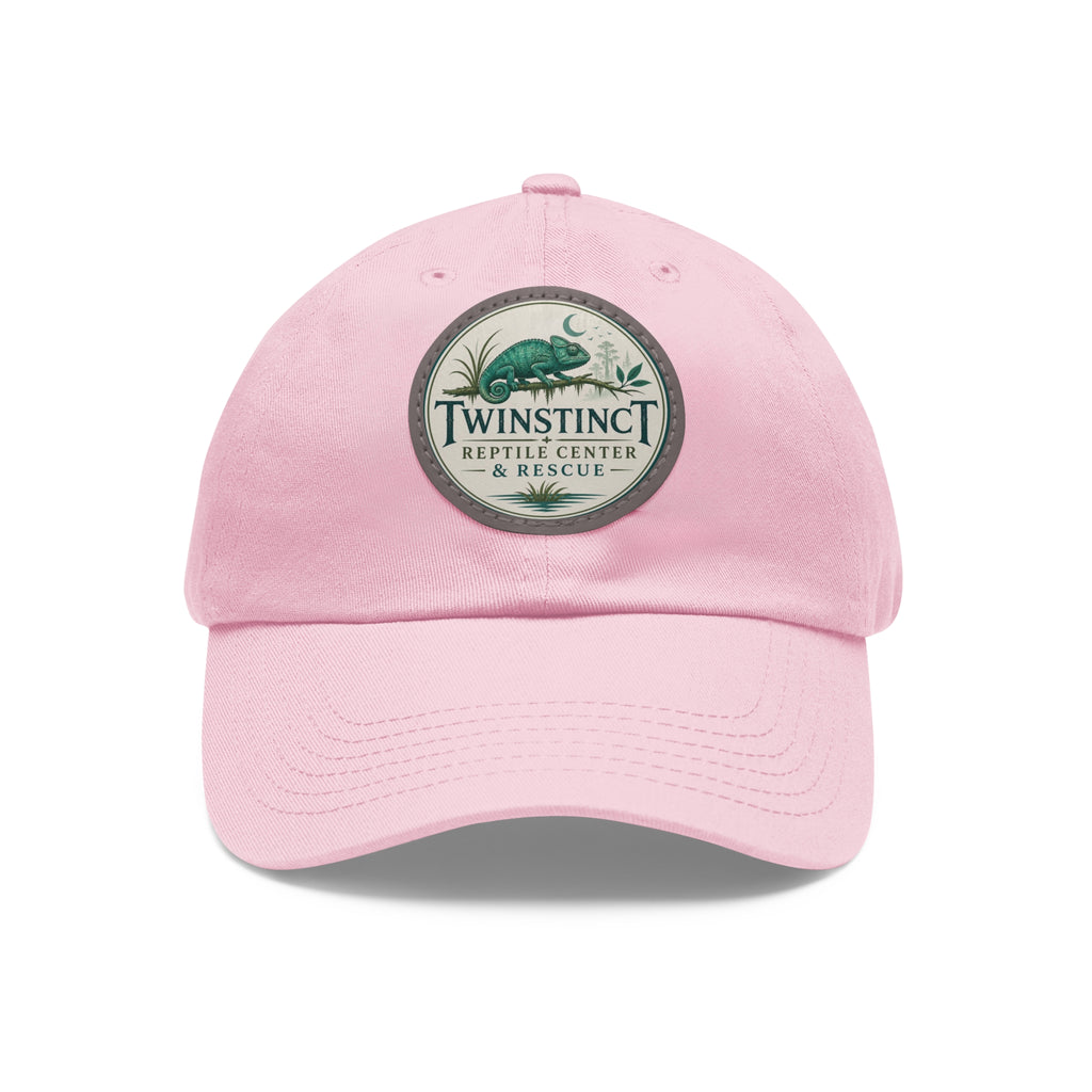 Reptile Center Dad Hat — TwinStinct Leather Patch Cap