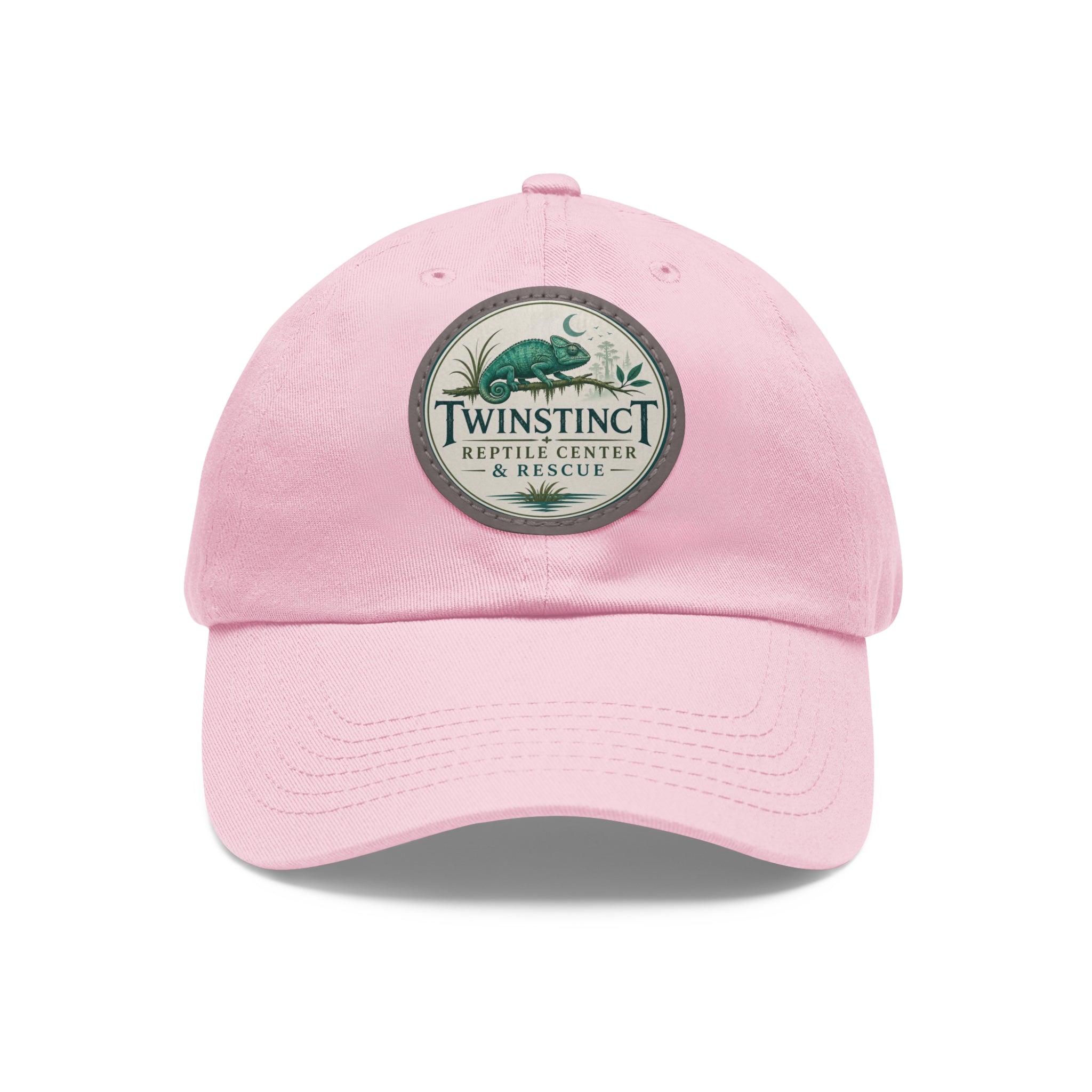 Reptile Center Dad Hat — TwinStinct Leather Patch Cap