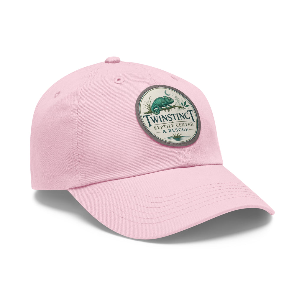 Reptile Center Dad Hat — TwinStinct Leather Patch Cap