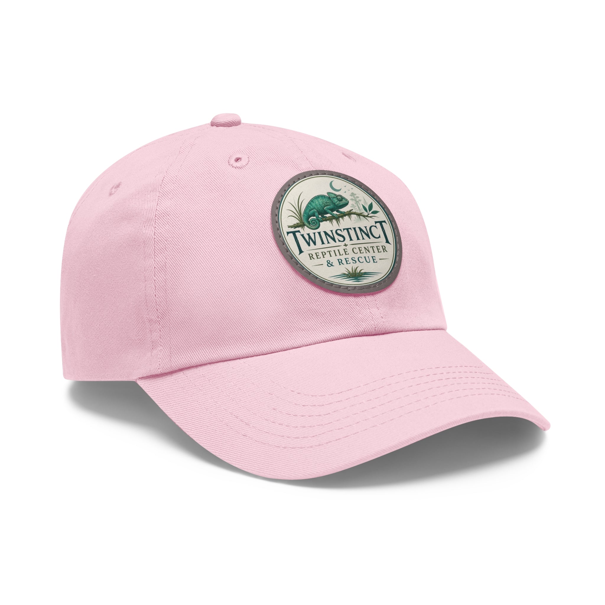 Reptile Center Dad Hat — TwinStinct Leather Patch Cap