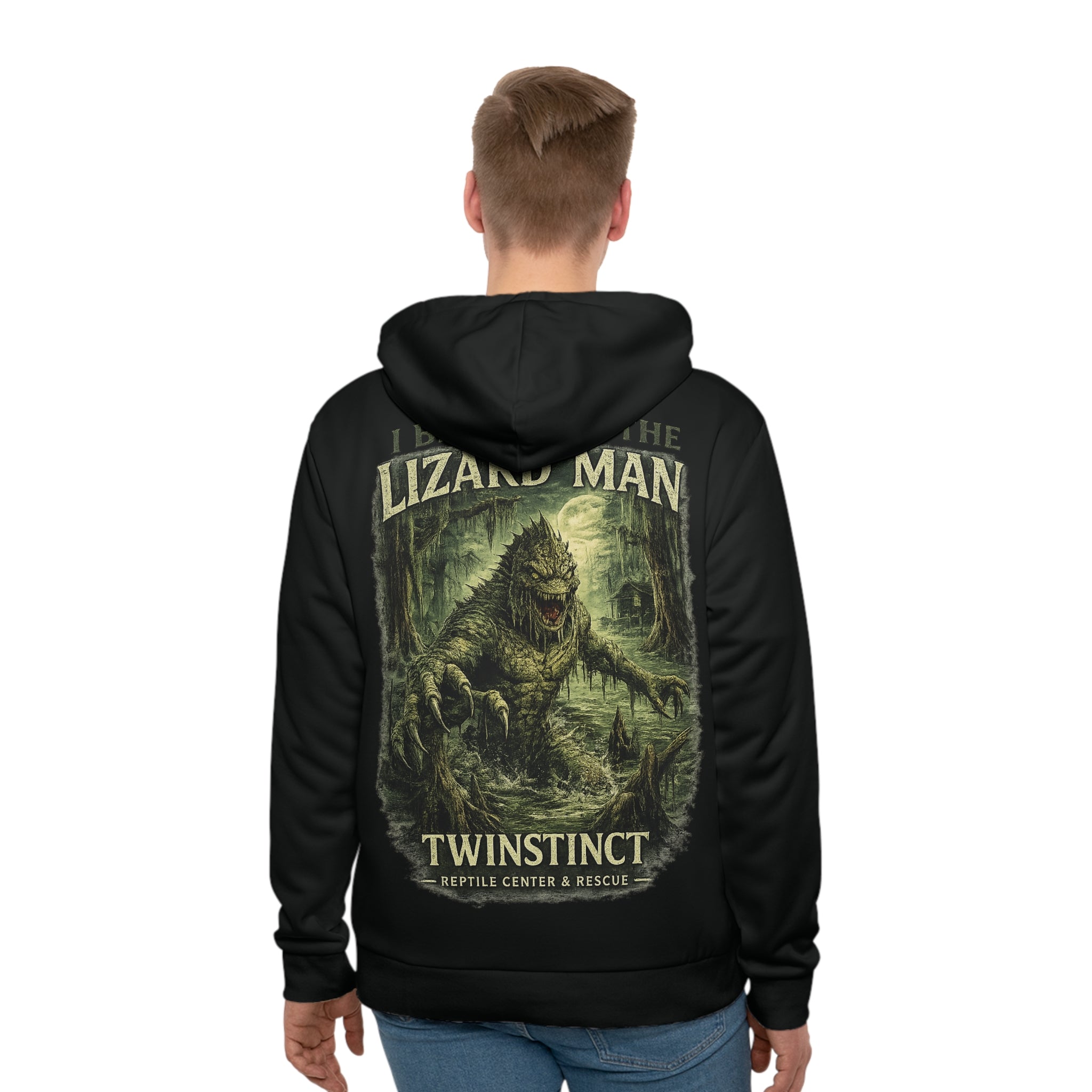 Twinstinct Reptile Rescue Lizardman Hoodie — Graphic Hoodie