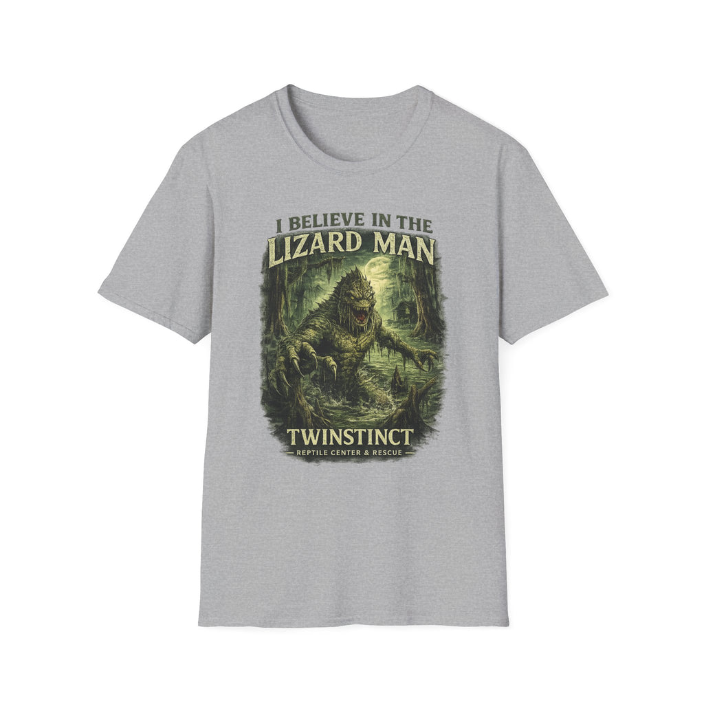 I Believe in the Lizard Man T-Shirt — Cryptid Enthusiast Graphic Tee