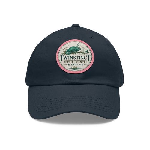 Reptile Center Dad Hat — TwinStinct Leather Patch Cap