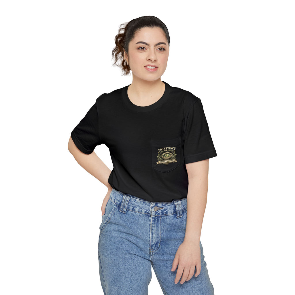 Pocket T-Shirt — Live Laugh Lizard