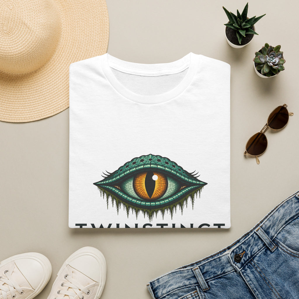 Graphic T-Shirt — Green Dragon Eye "TWINSTINCT" Logo Shirt