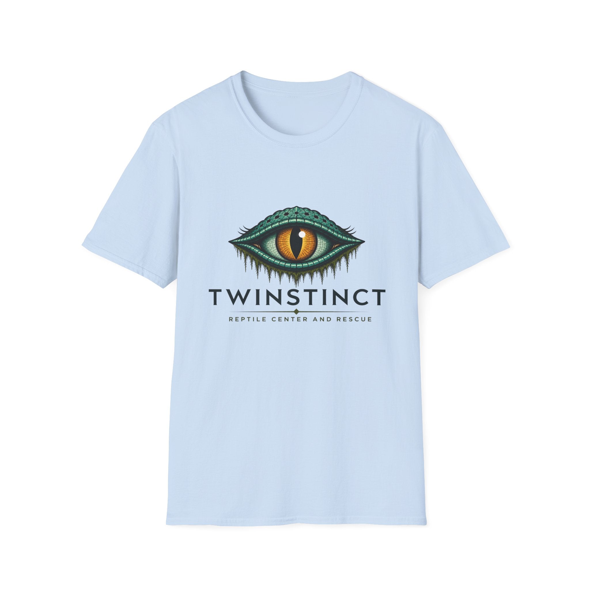 Graphic T-Shirt — Green Dragon Eye "TWINSTINCT" Logo Shirt
