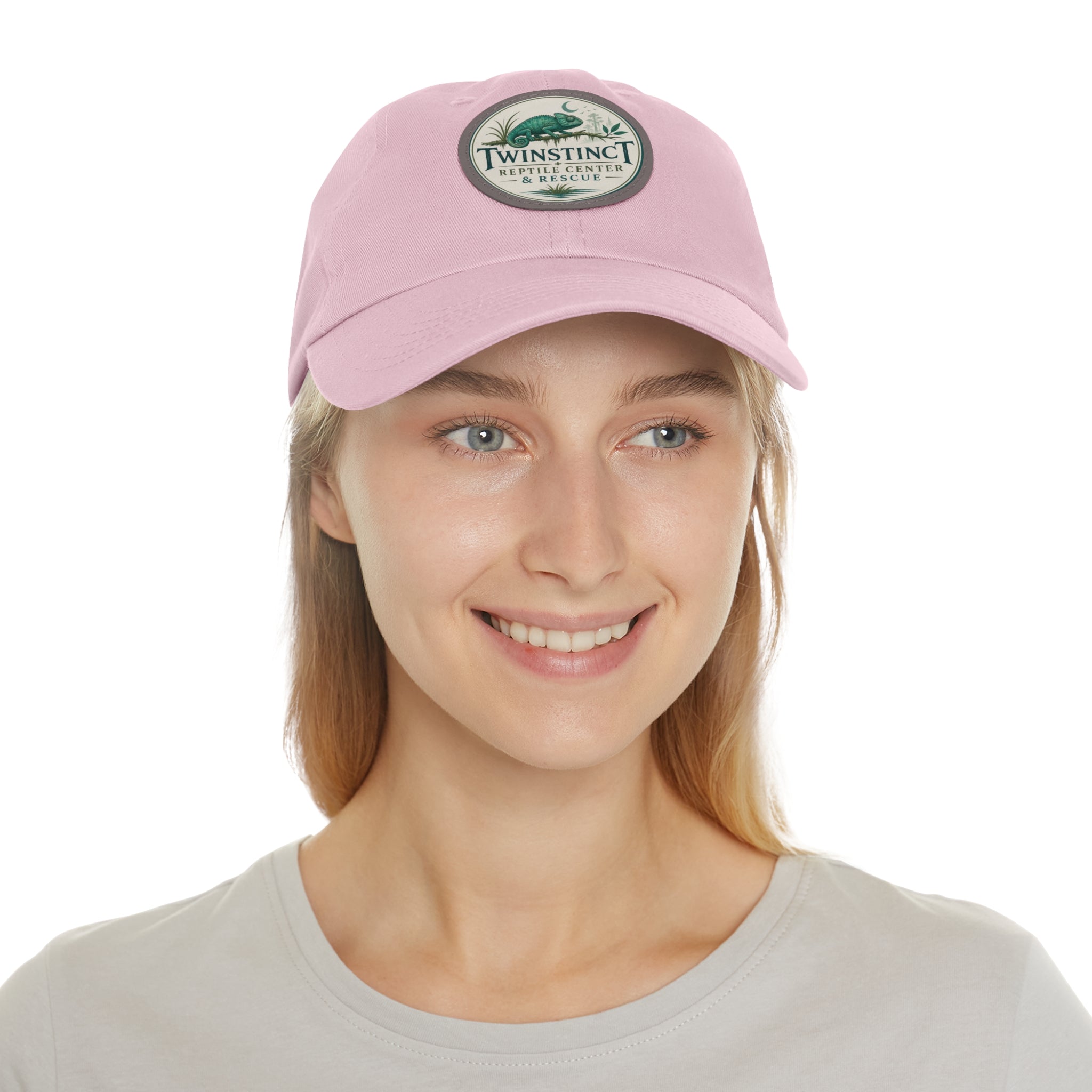 Reptile Center Dad Hat — TwinStinct Leather Patch Cap