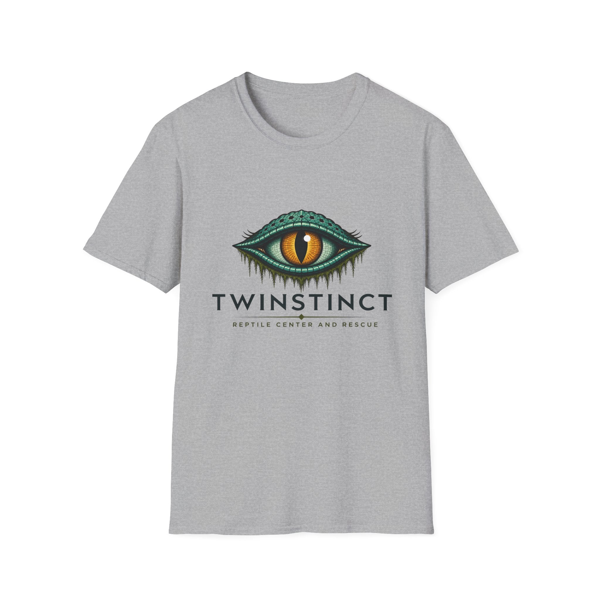 Graphic T-Shirt — Green Dragon Eye "TWINSTINCT" Logo Shirt