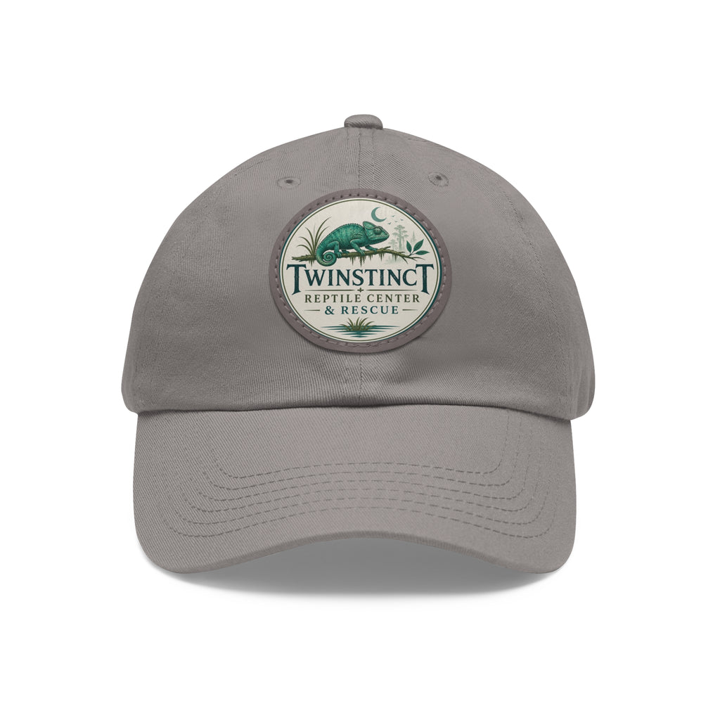 Reptile Center Dad Hat — TwinStinct Leather Patch Cap