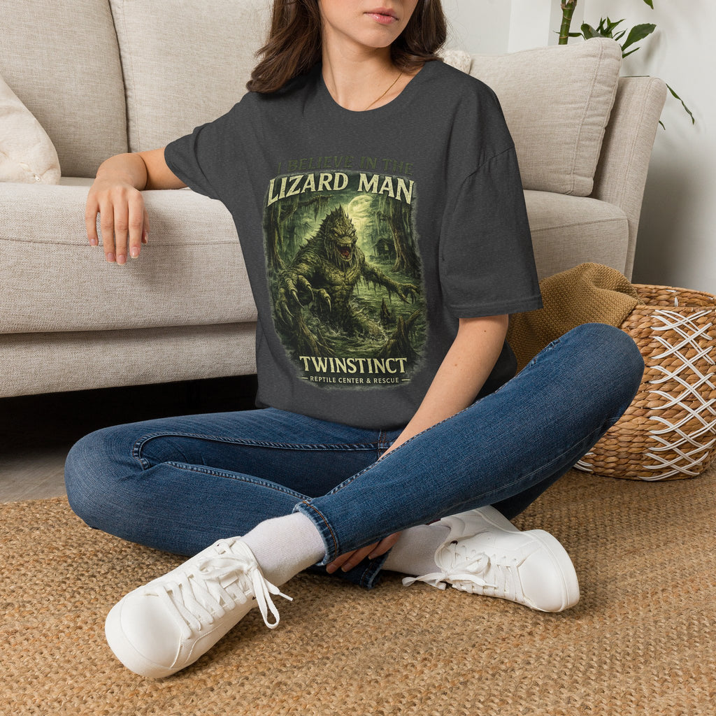 I Believe in the Lizard Man T-Shirt — Cryptid Enthusiast Graphic Tee