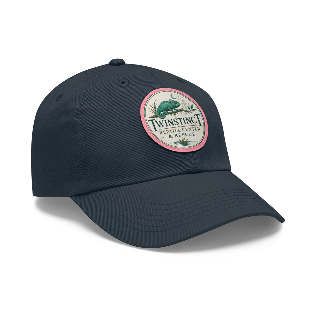 Reptile Center Dad Hat — TwinStinct Leather Patch Cap