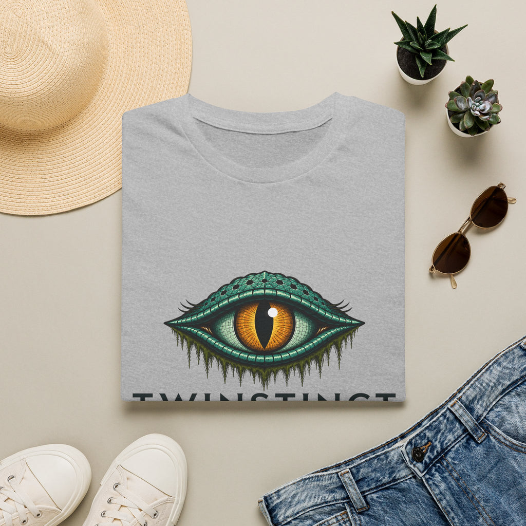 Graphic T-Shirt — Green Dragon Eye "TWINSTINCT" Logo Shirt