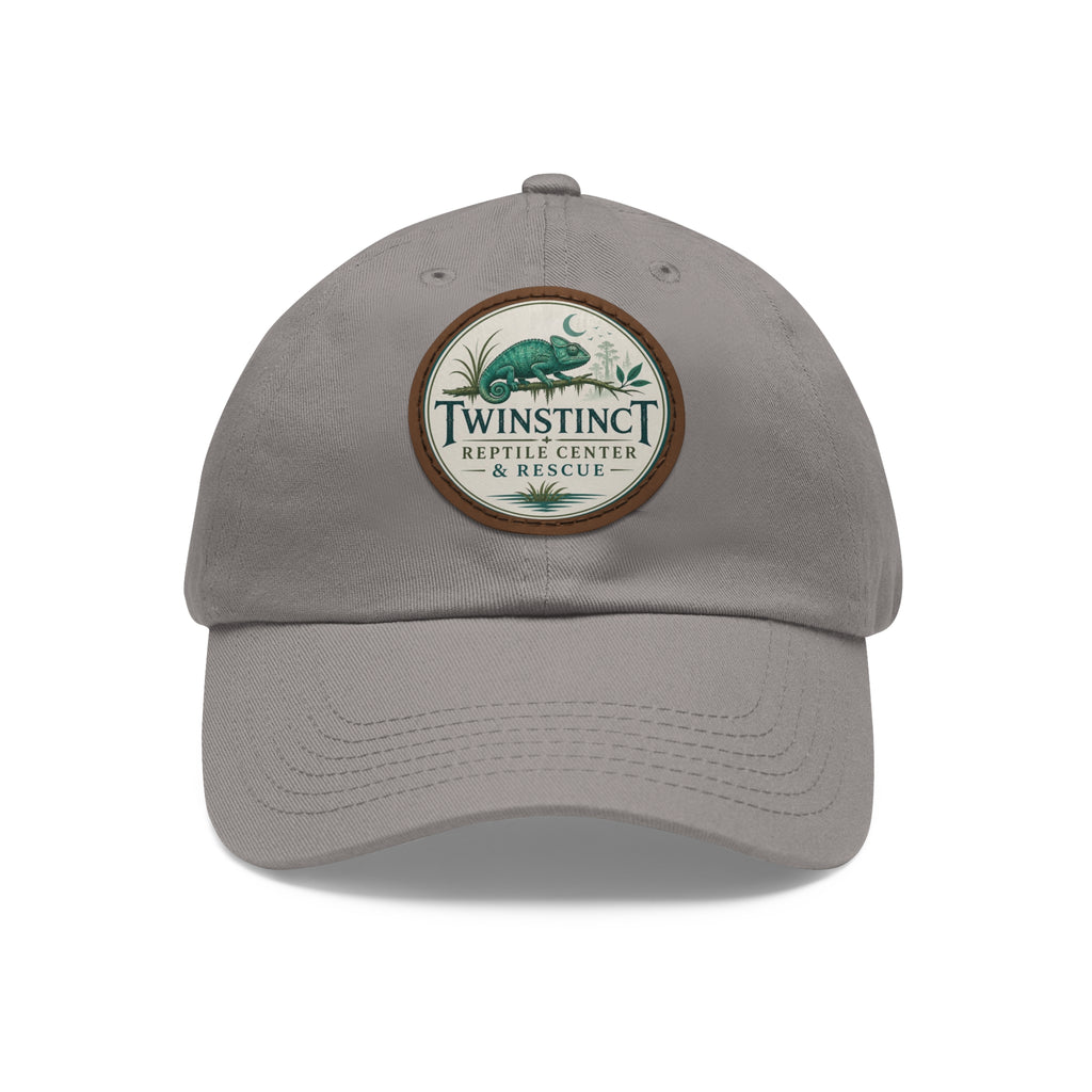 Reptile Center Dad Hat — TwinStinct Leather Patch Cap