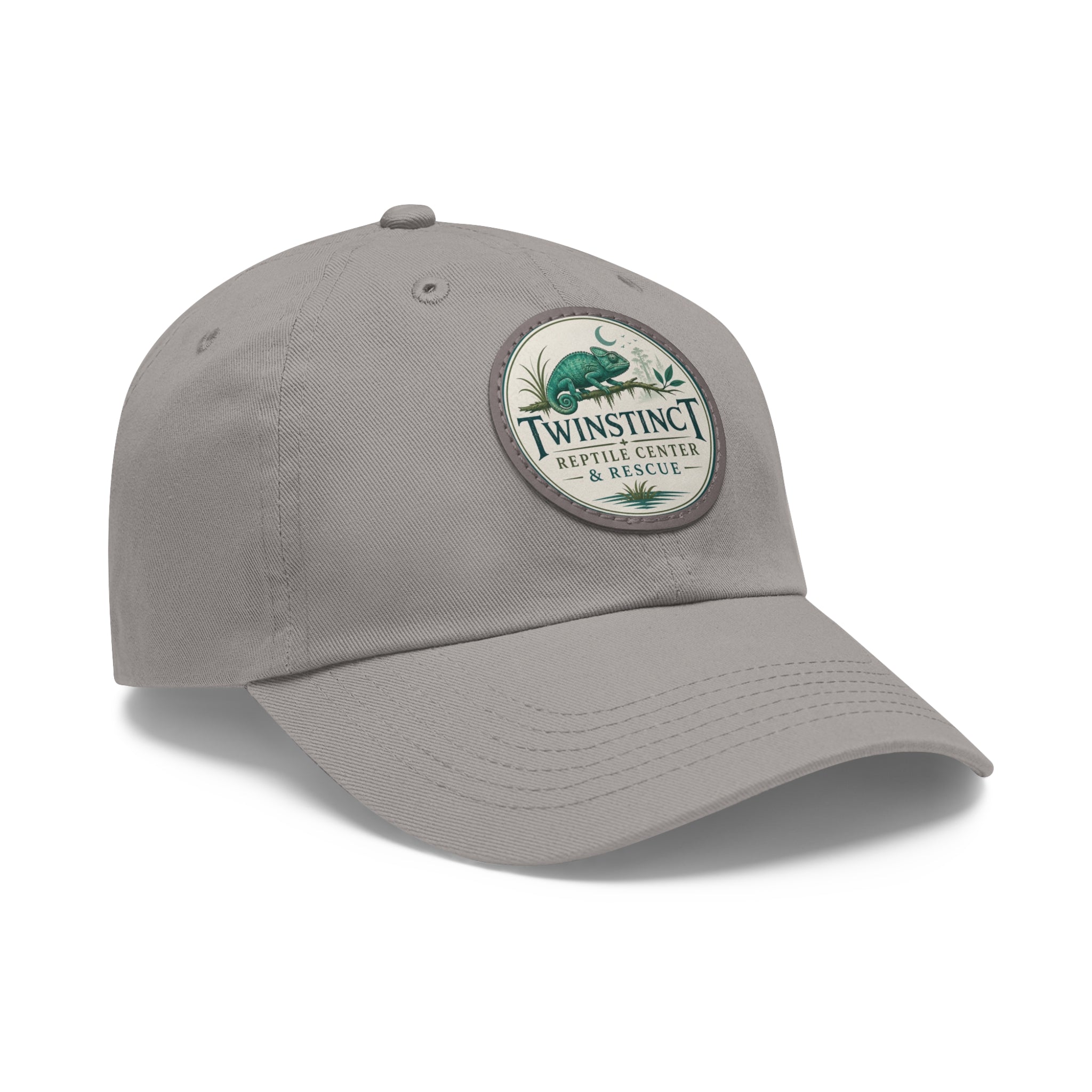 Reptile Center Dad Hat — TwinStinct Leather Patch Cap